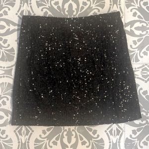 NWT Girls Sequin Notch-Front Skirt
